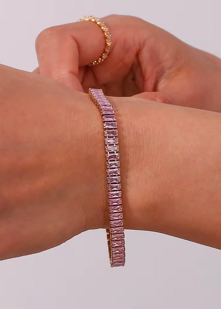 Tennis Bracelet | Pink
