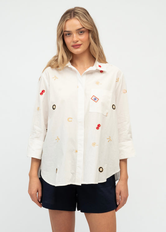 Lucky Embroidered Blouse