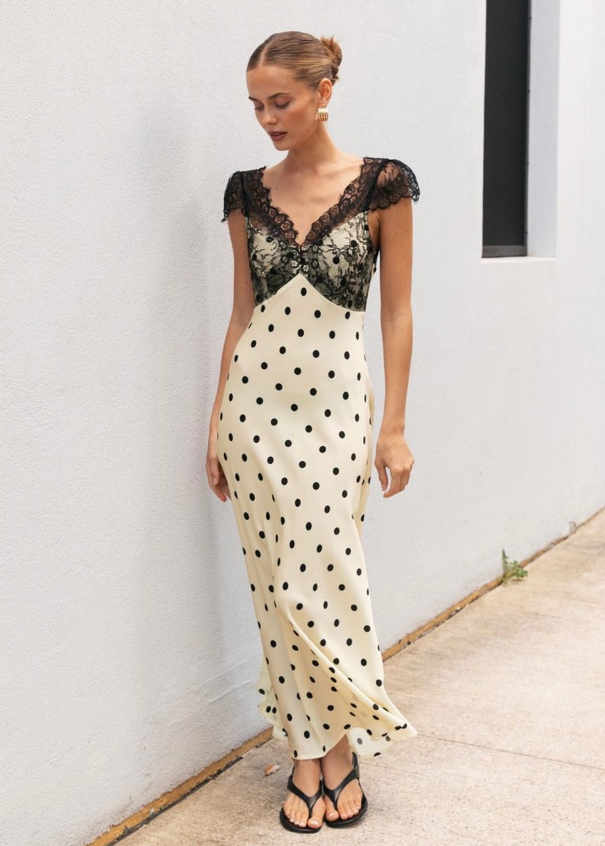 Anika Midi Dress  | spots