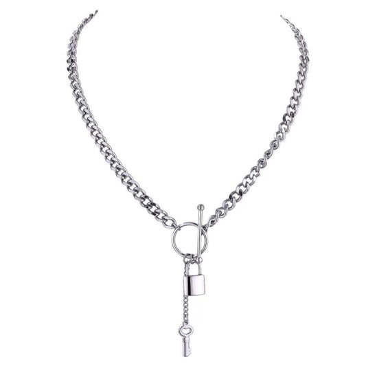 Lock Necklace silver