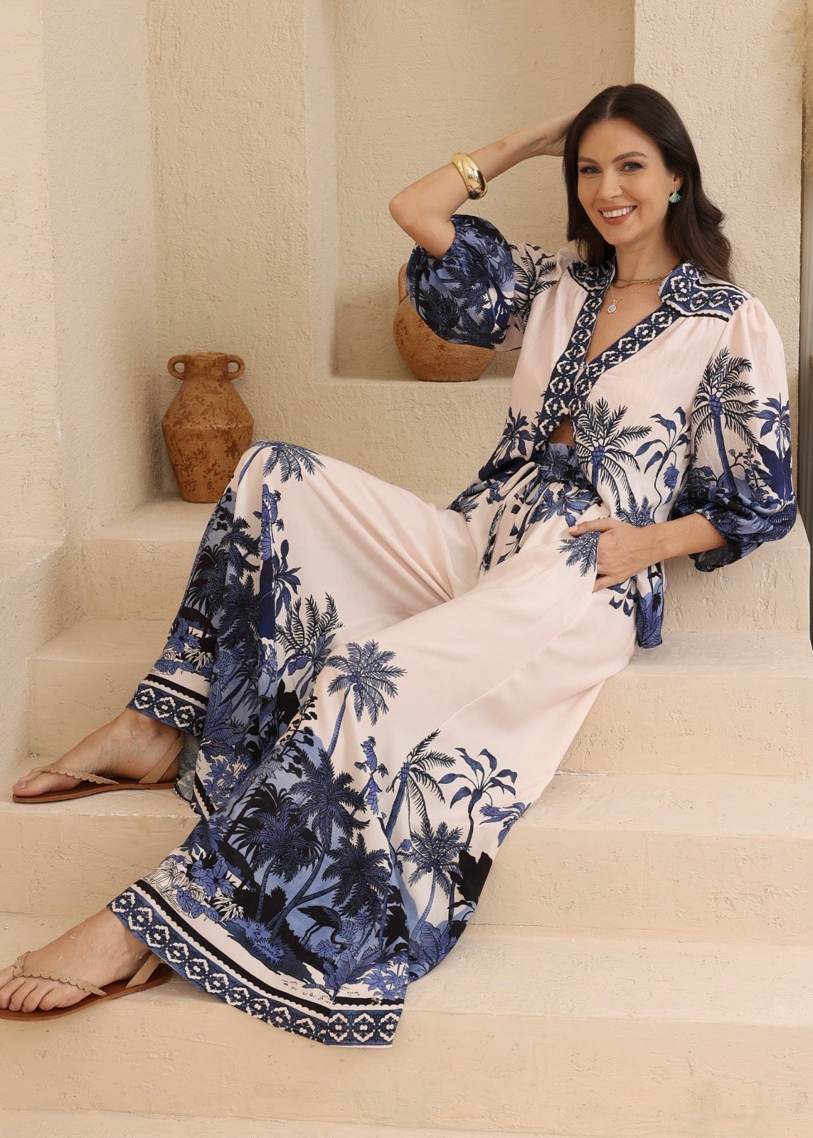 Paradise Top - Pink Blue