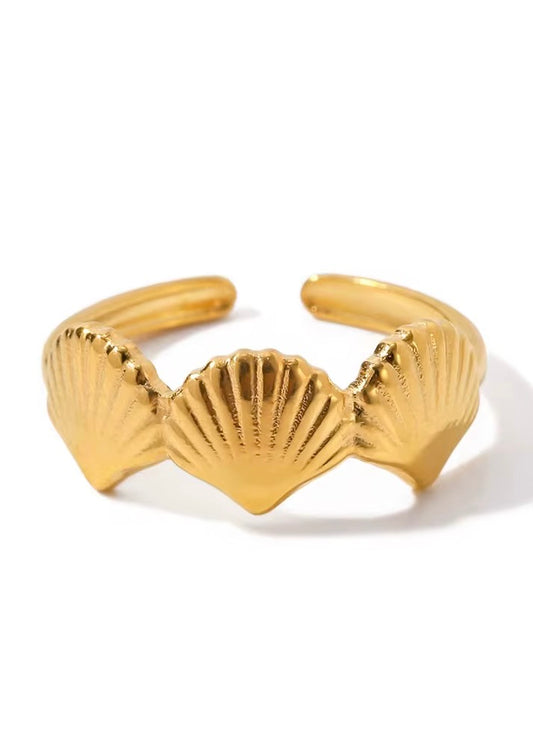 Scallop Stack Ring | Gold