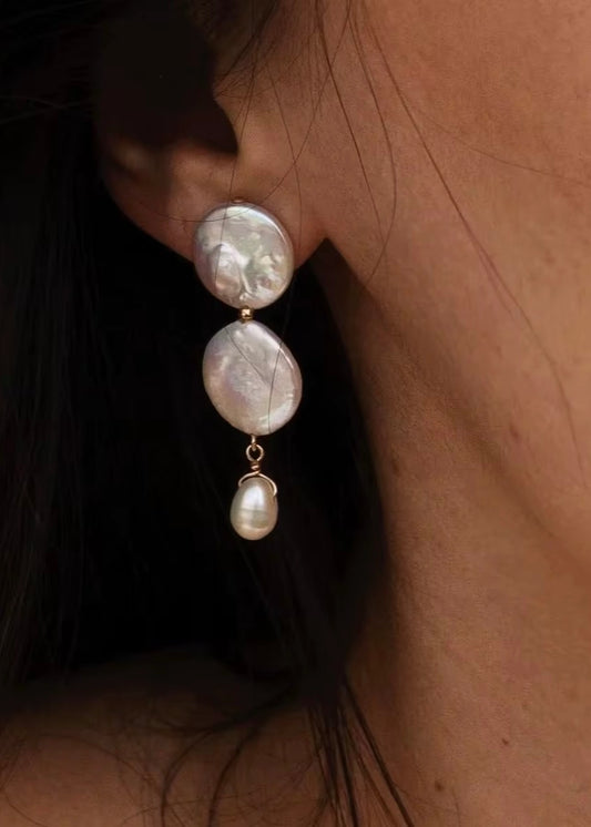 Drop Earring Faux Pearl