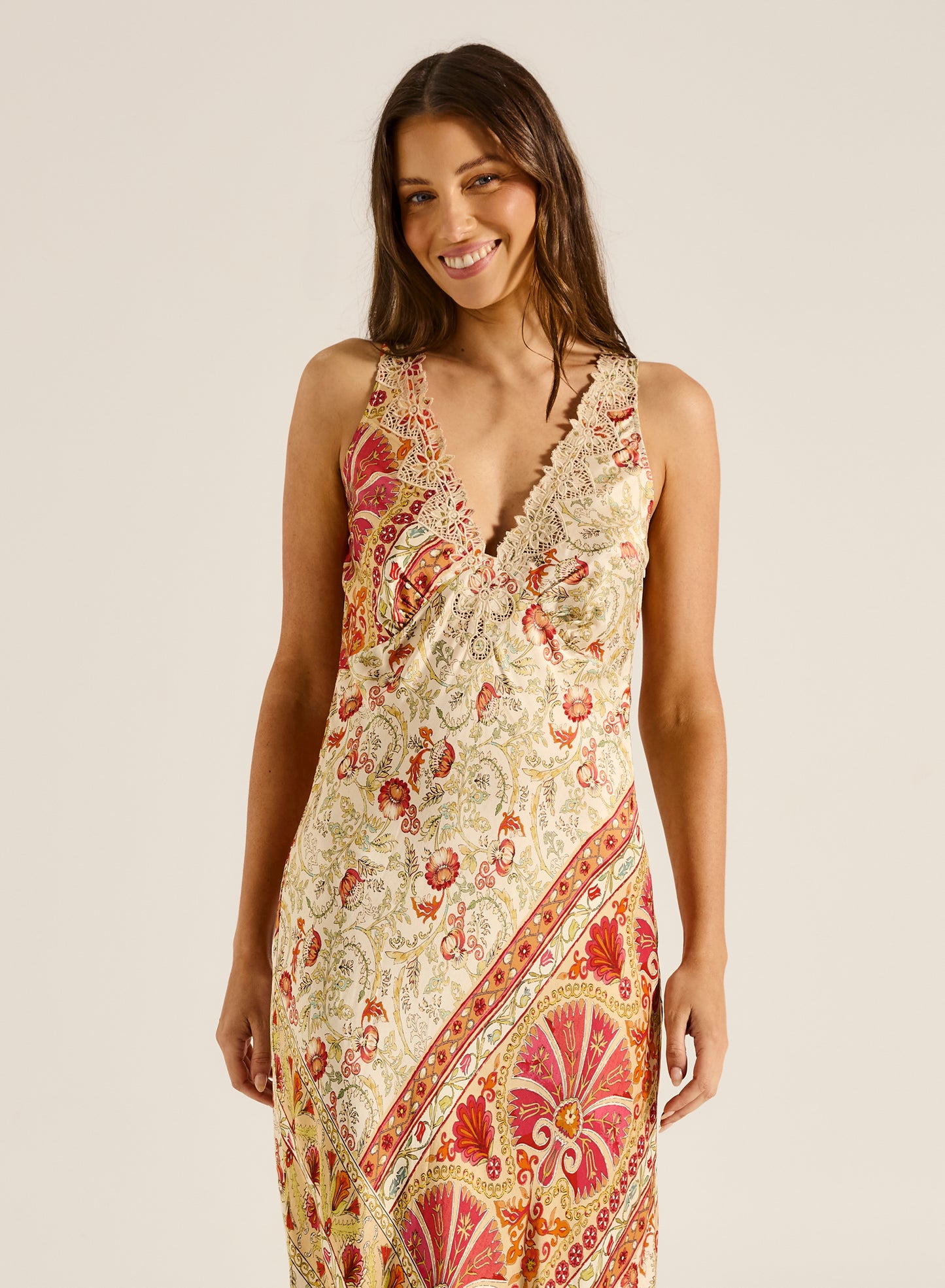 Rosselini Ophelia Maxi Dress| Rose Floral