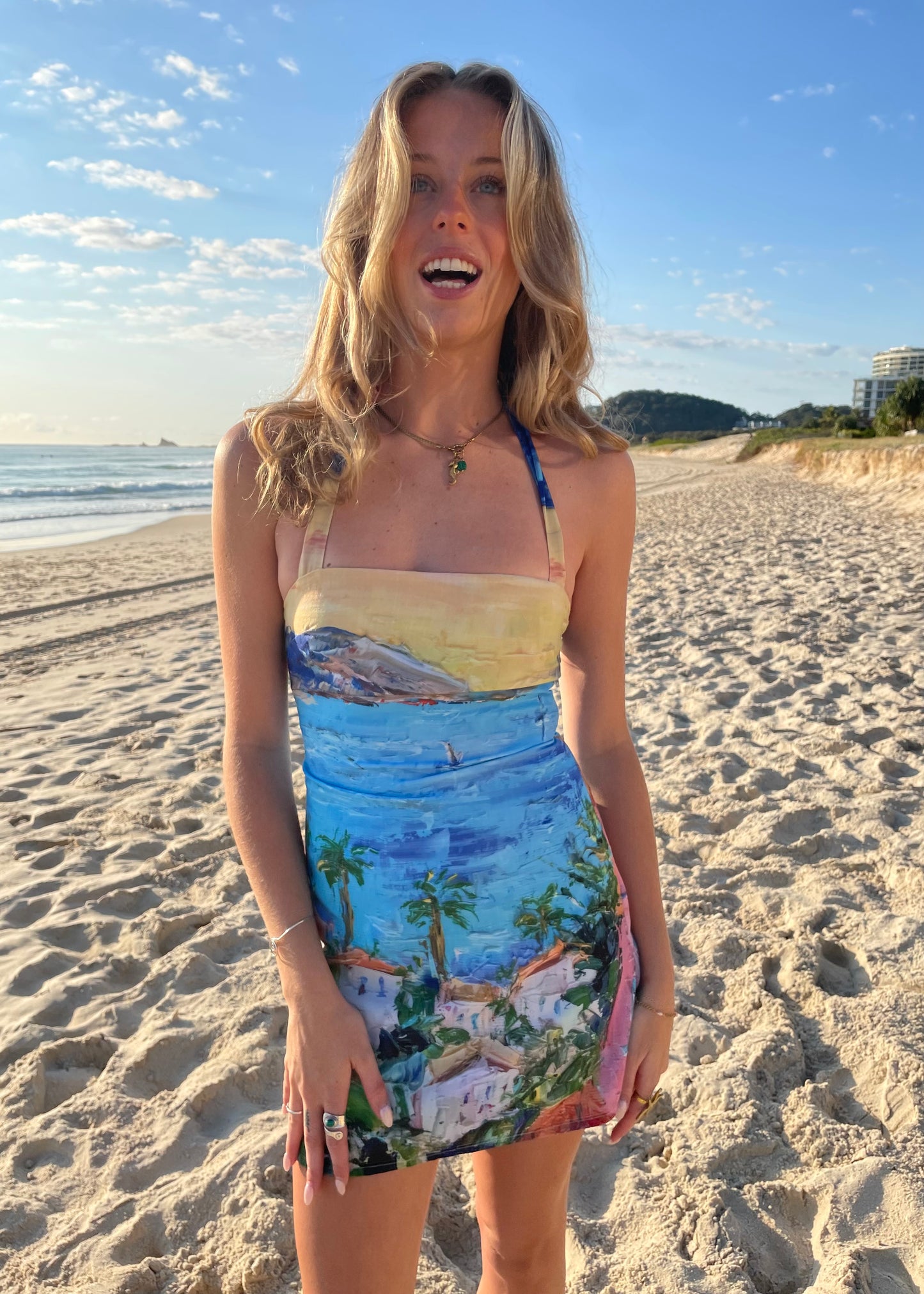 Paradise Midi Dress Blue