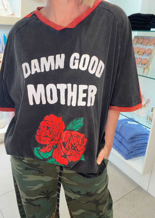 Damn Good Mother Tee | Black
