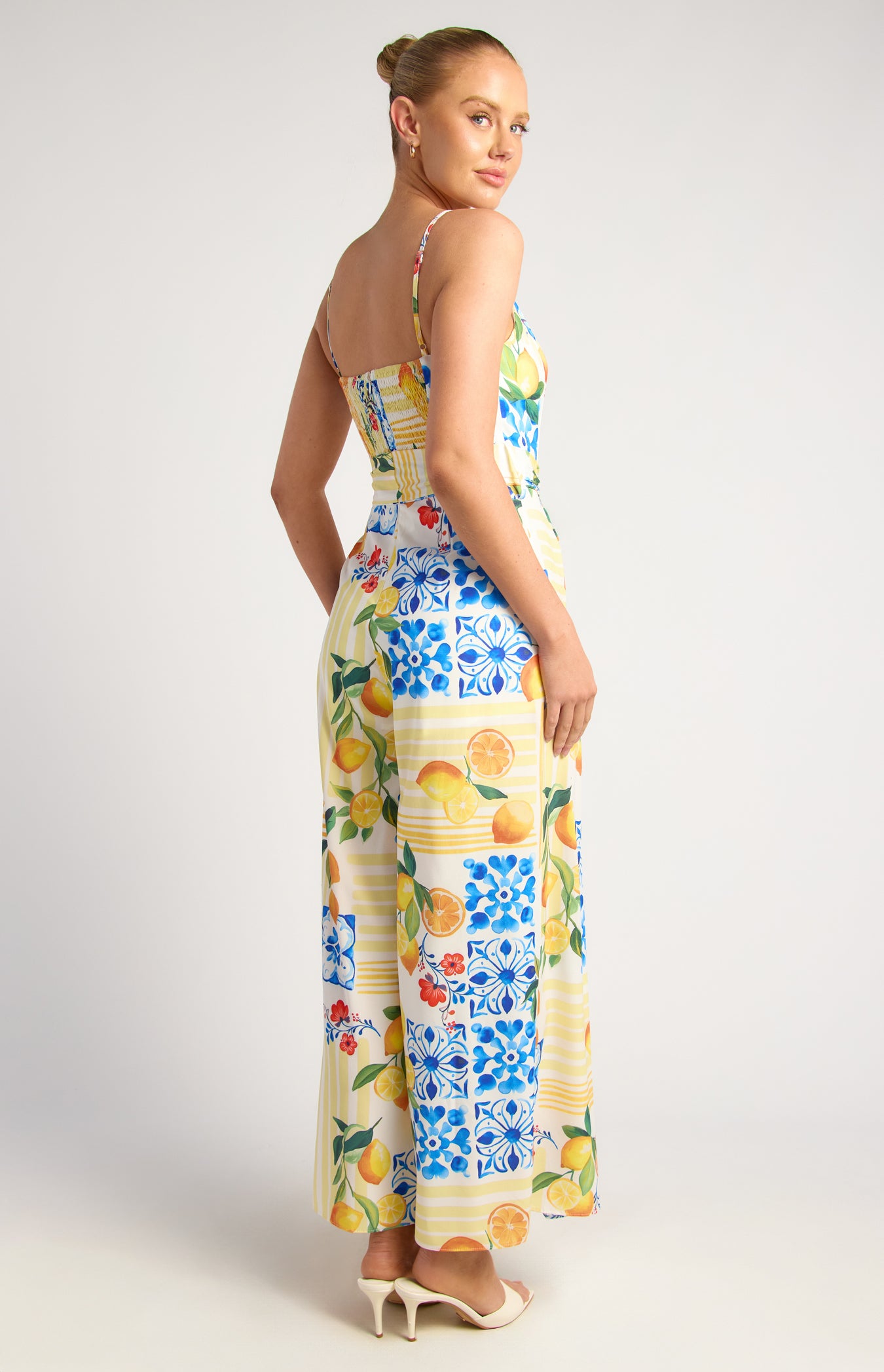 Front Split Jumpsuit | Lemon