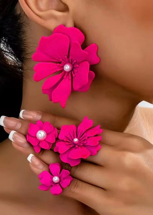 Tahiti Earring | Electric Pink