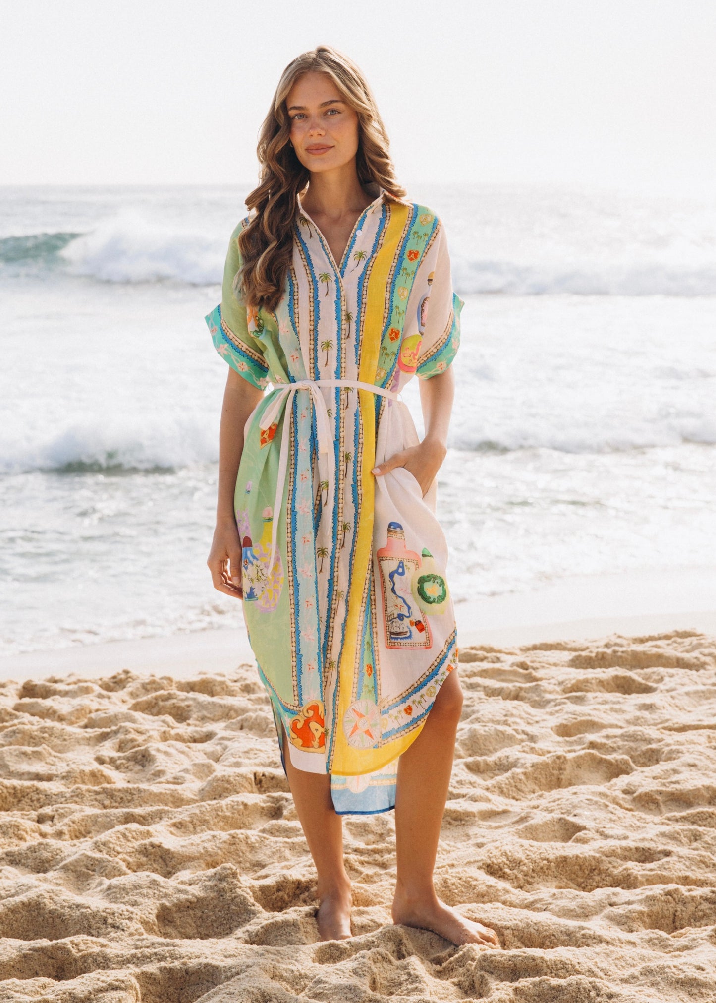 Palm Shirtdress| Joy
