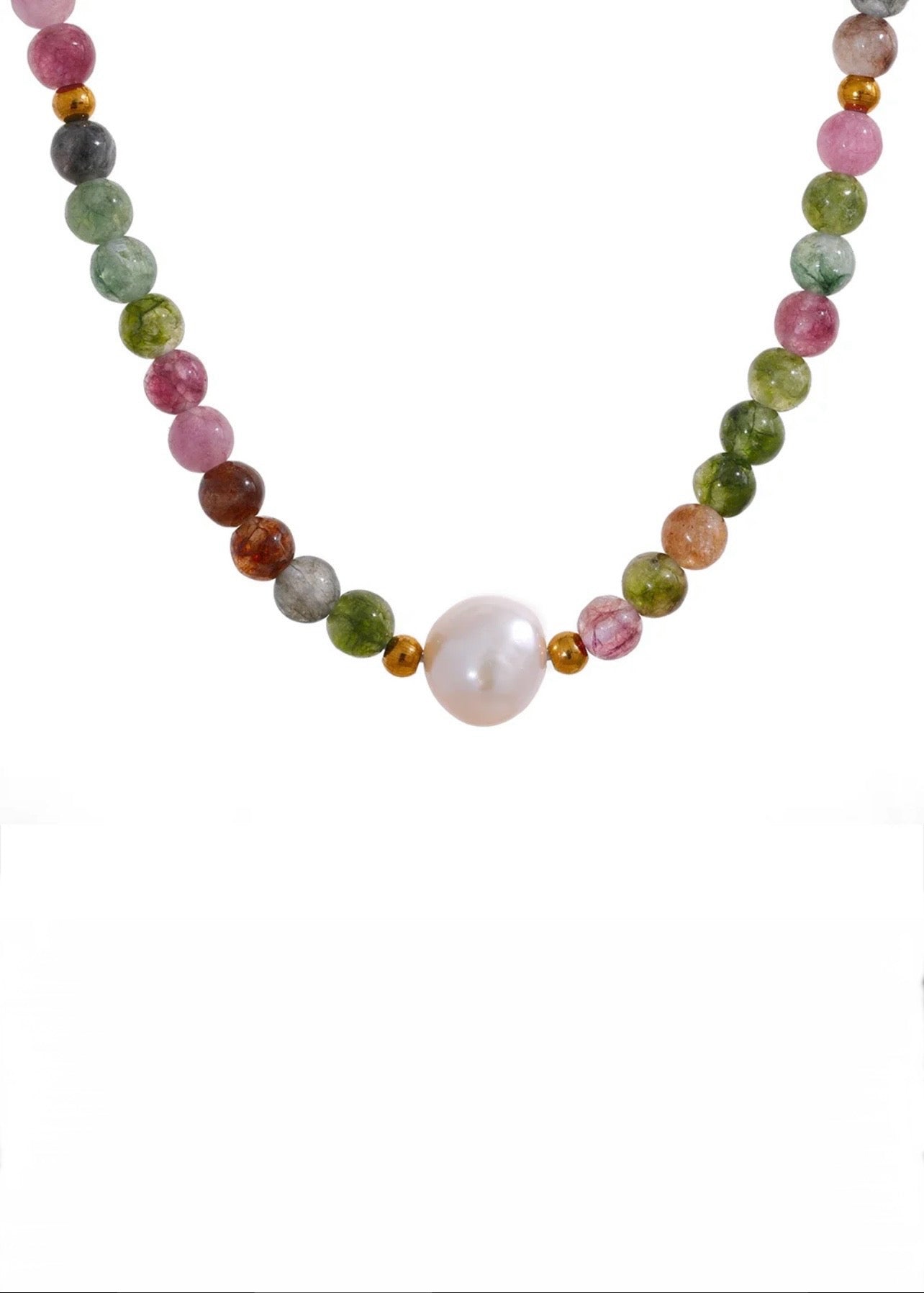 Euro Summer - Feature Pearl and Tourmaline Stone