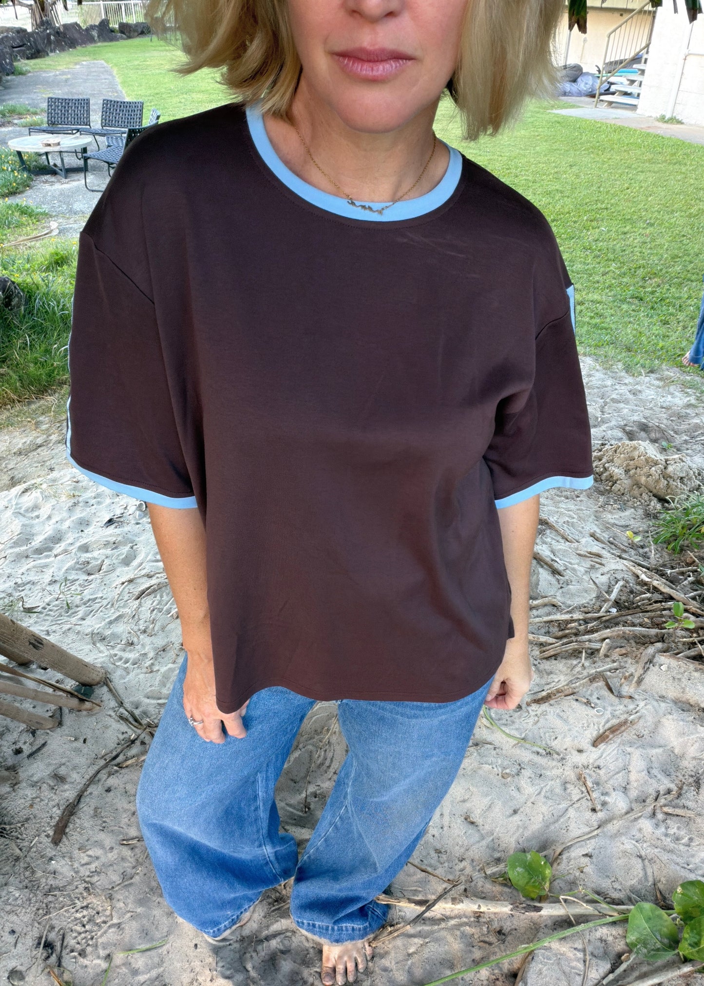 Layla Tee | Dark Choc