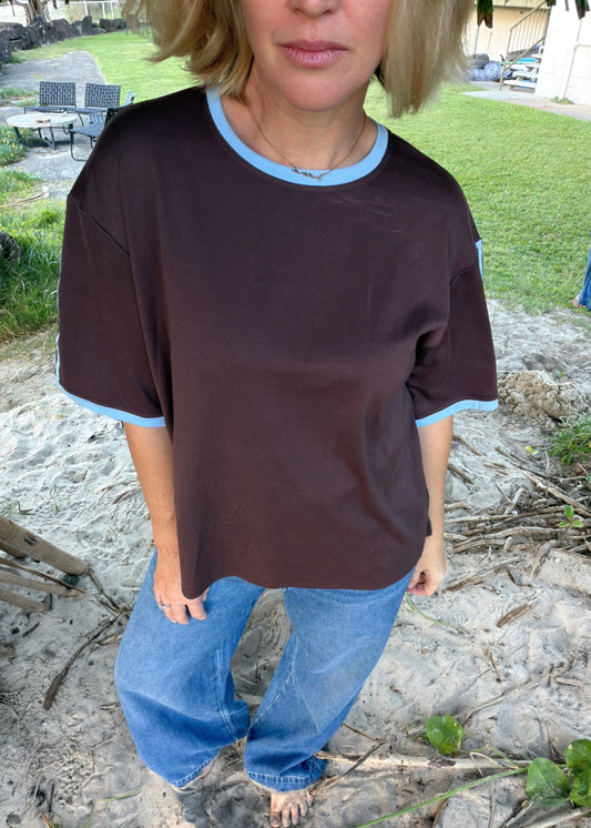 Layla Tee | Dark Choc
