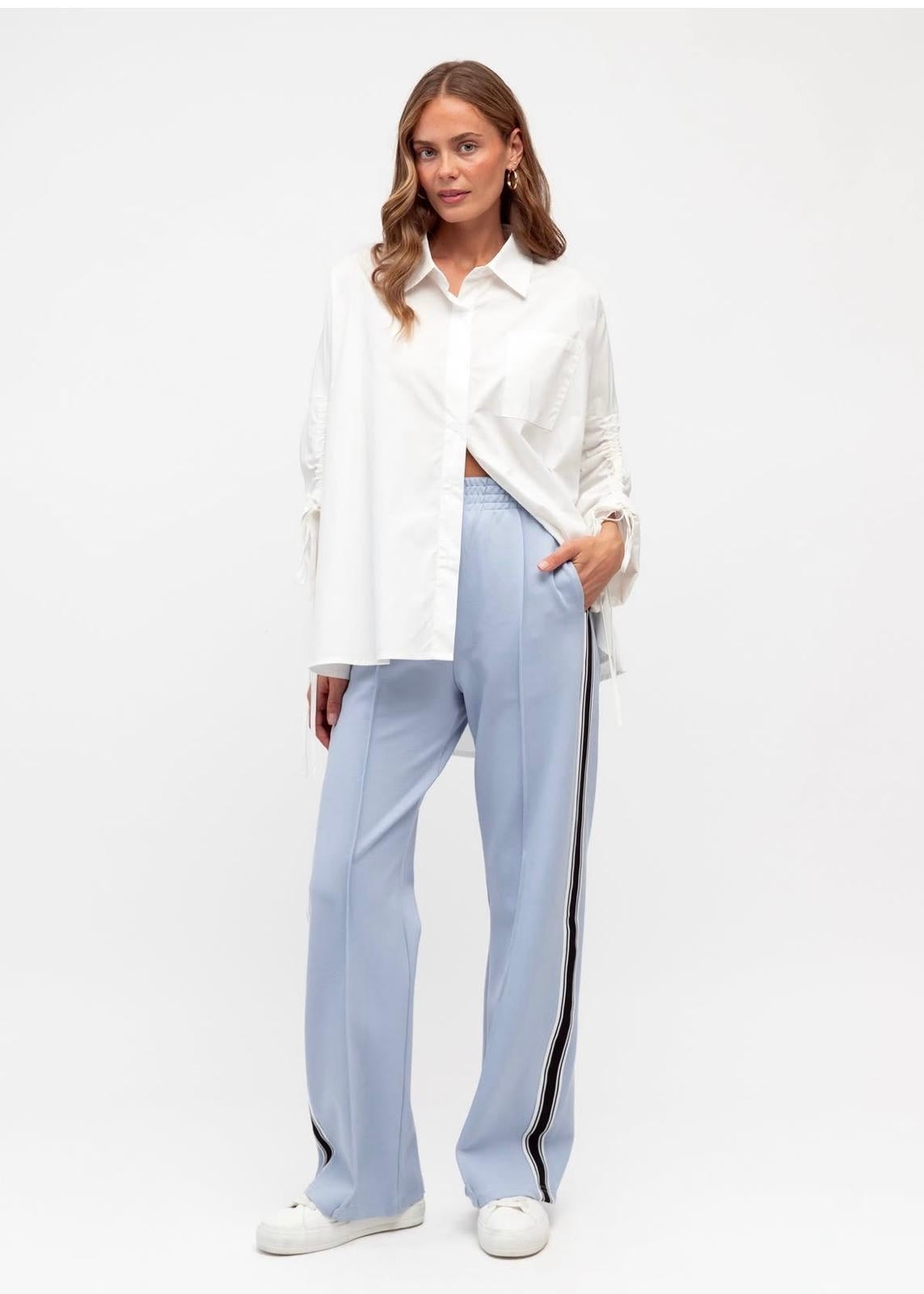 Luxe Track Pants | Ice Blue