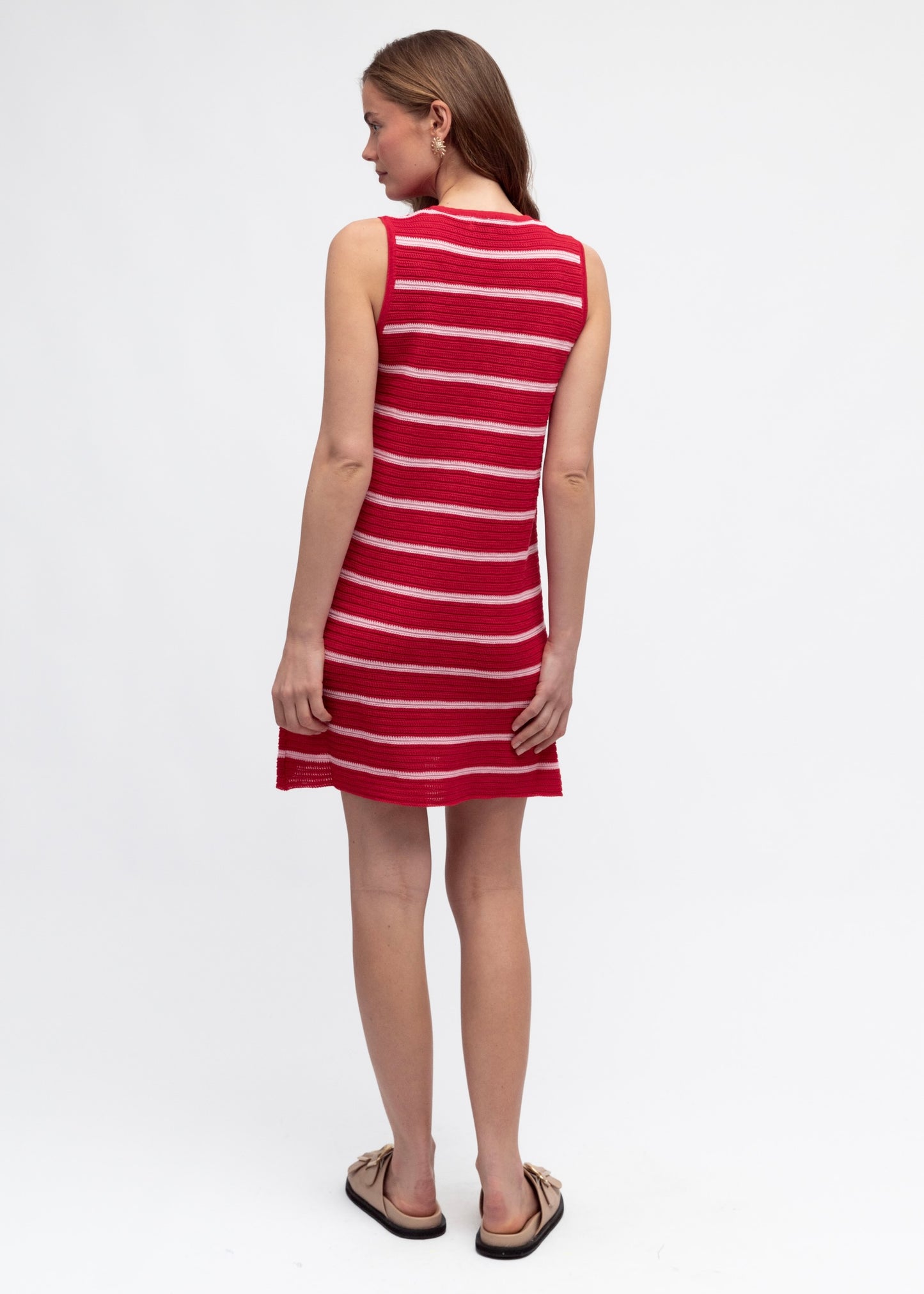 Mars Knit Dress | Red/Pink