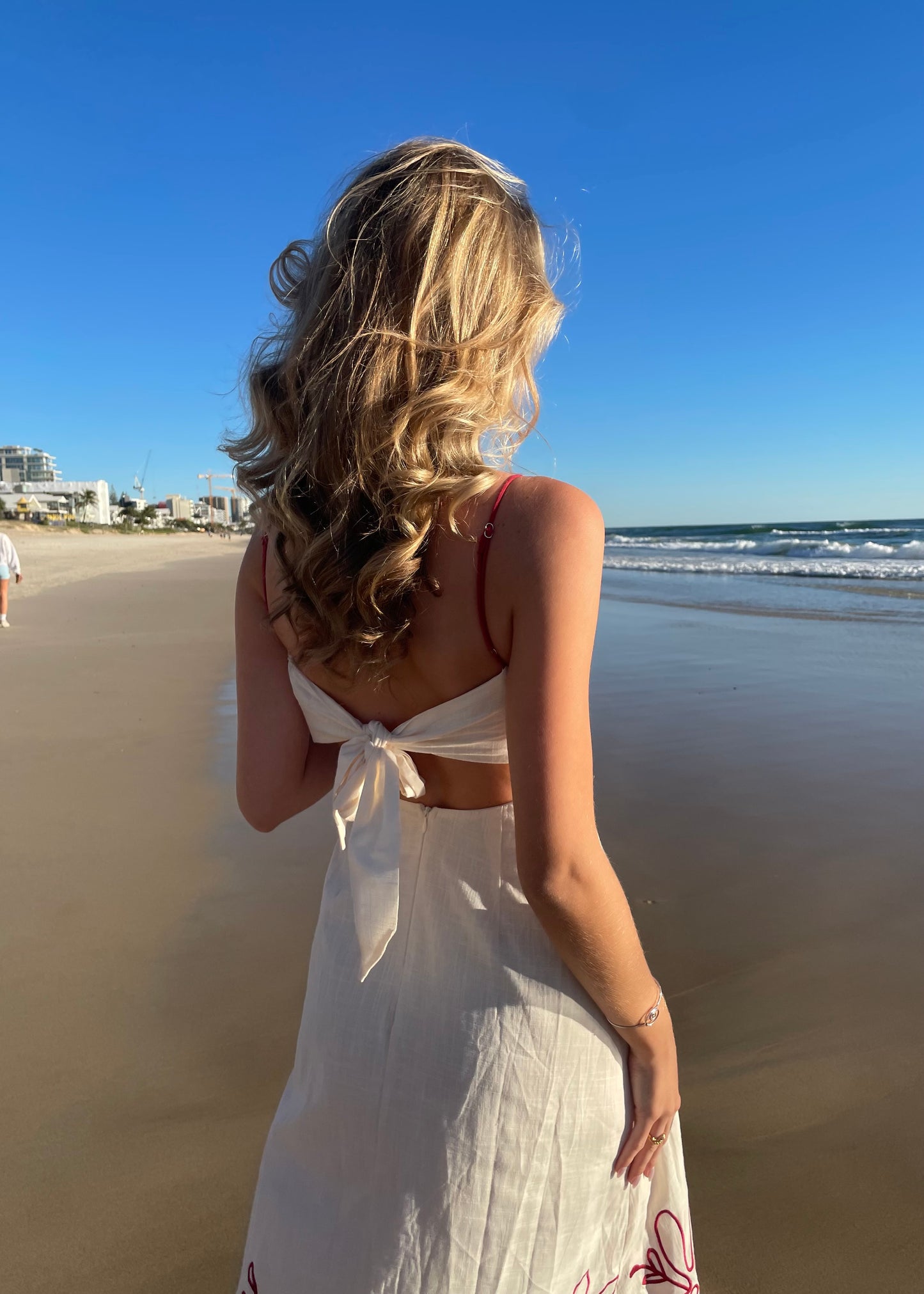 Sunsets Dress | Cream Red