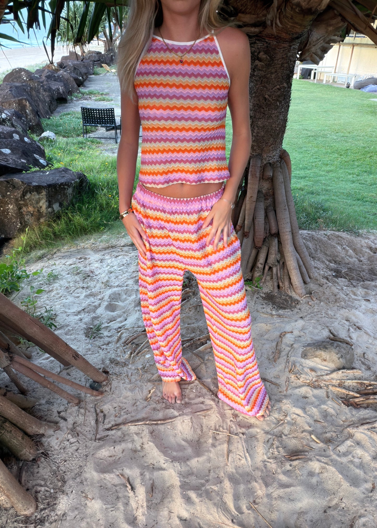 Crochet Top | Disco Print