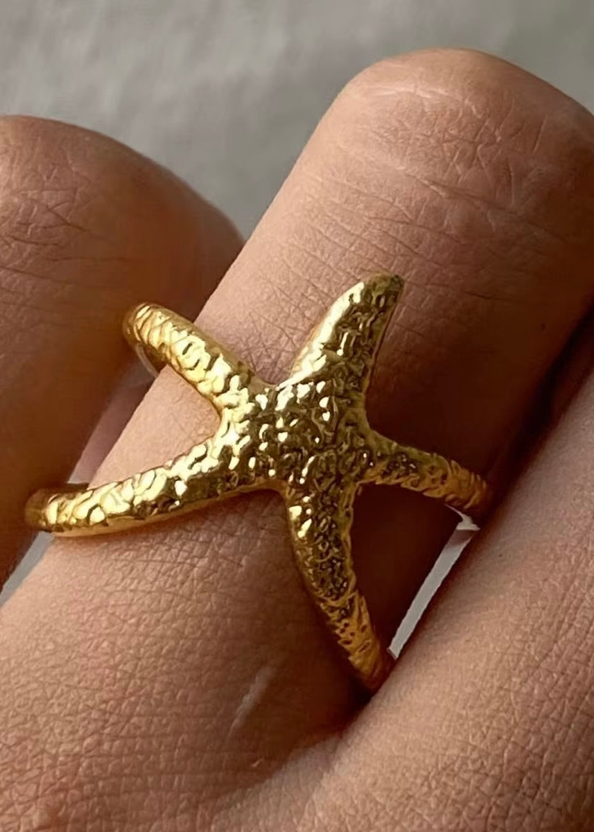 Starfish Wrap Ring | Gold