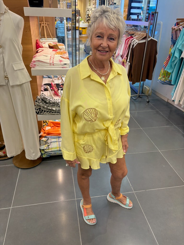 LP Embroidered Shirt | Yellow