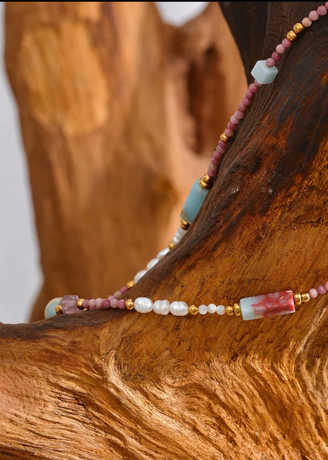 Euro Summer - Pink Stone Freshwater Pearl