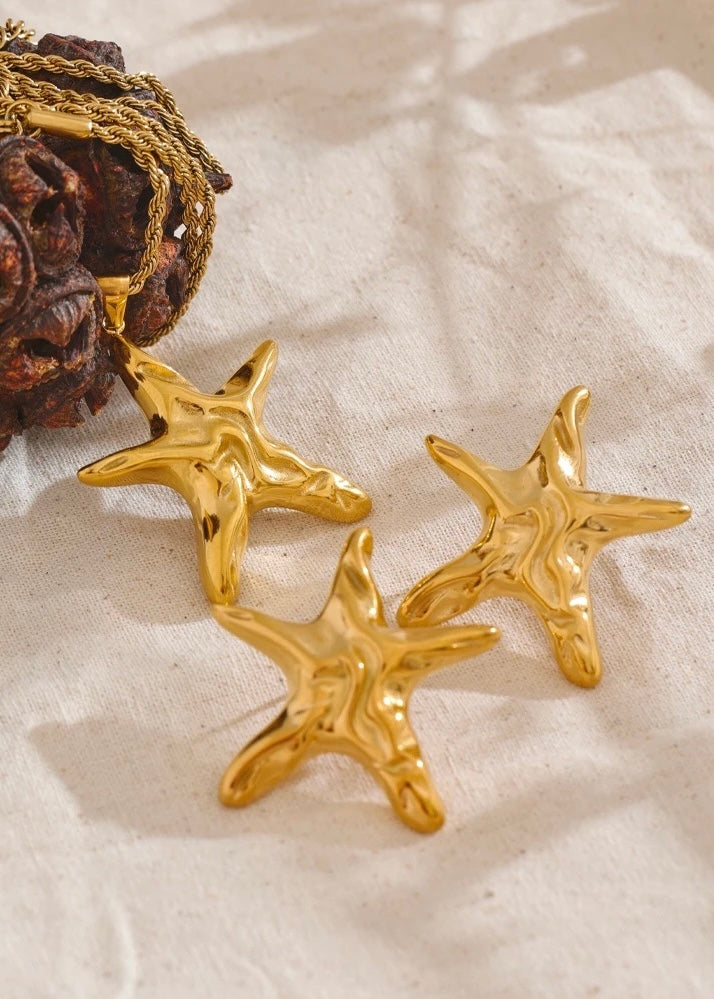 Star Gold Earring