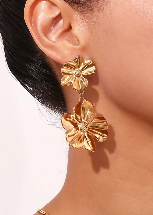 Sorrento Drop Gold Earring