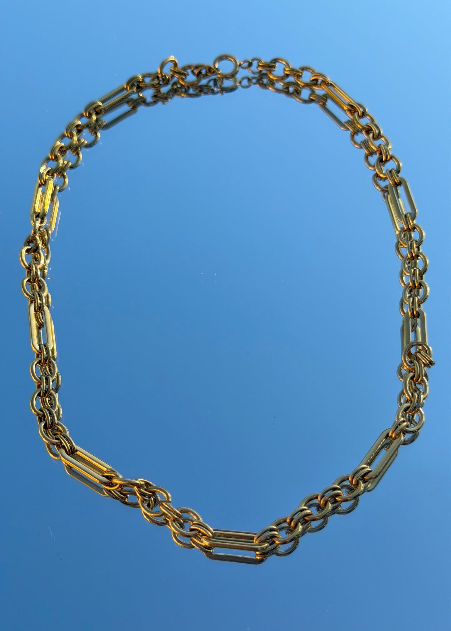 Heirloom Link Charm Necklace | Gold