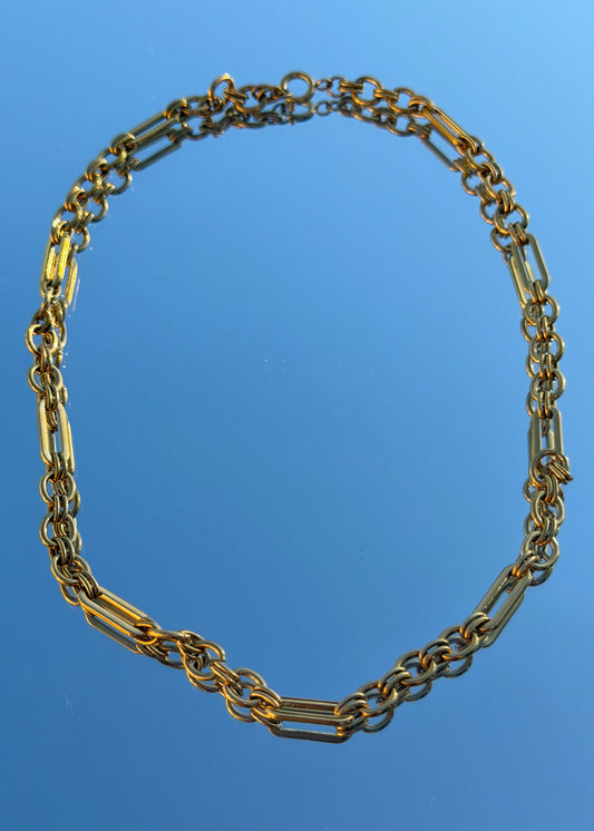 Heirloom Link Charm Necklace | Gold