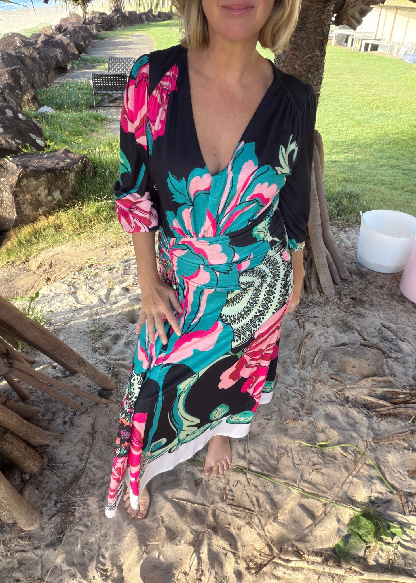 Uptown Empire Maxi Dress