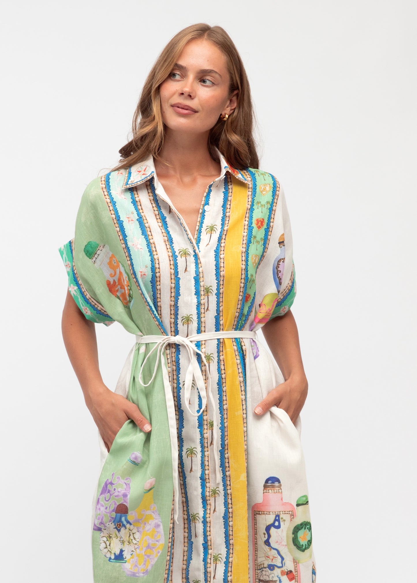 Palm Shirtdress| Joy