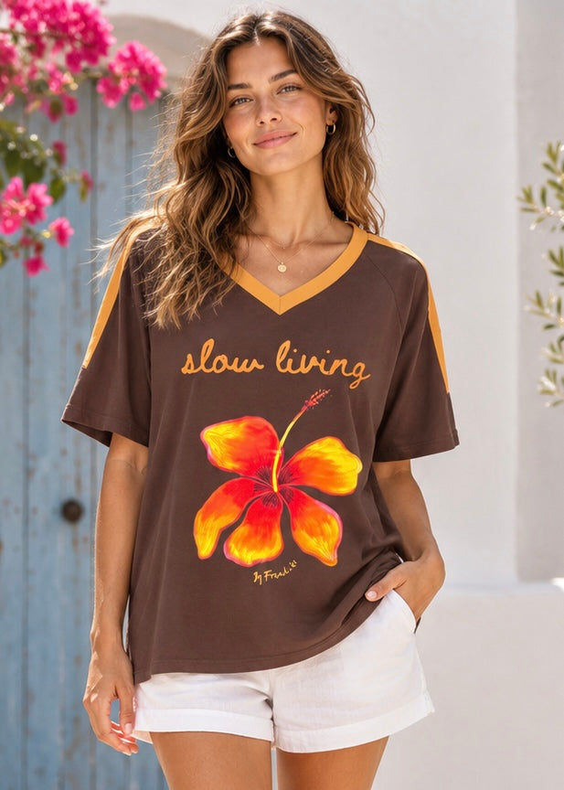 Hibiscus Tee | Chocolate