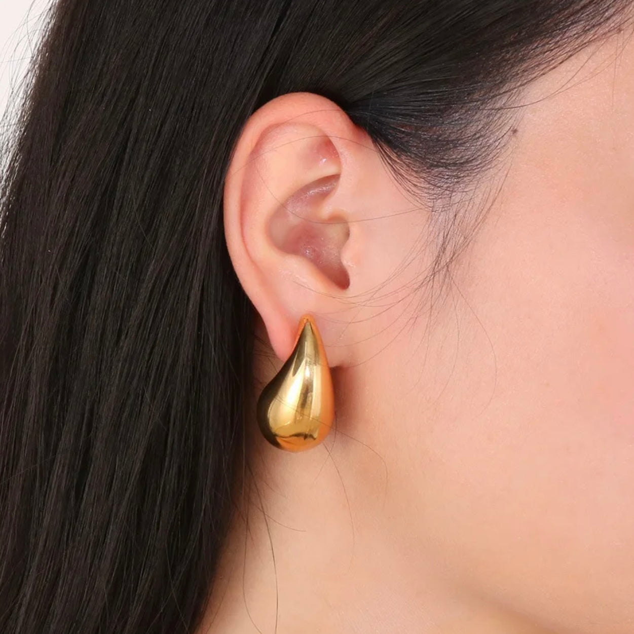Gold Drop Earring Small