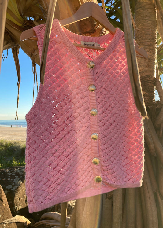 Paulo Knit Top | Pink