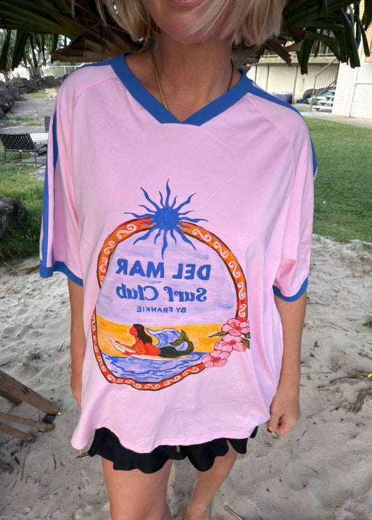 Del Mar Surf Club T-Shirt | Pink