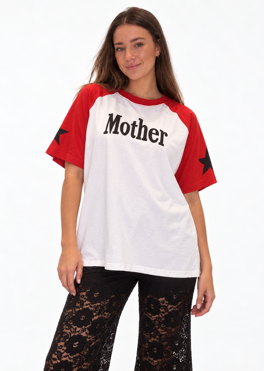 Mother T-shirt | White Red