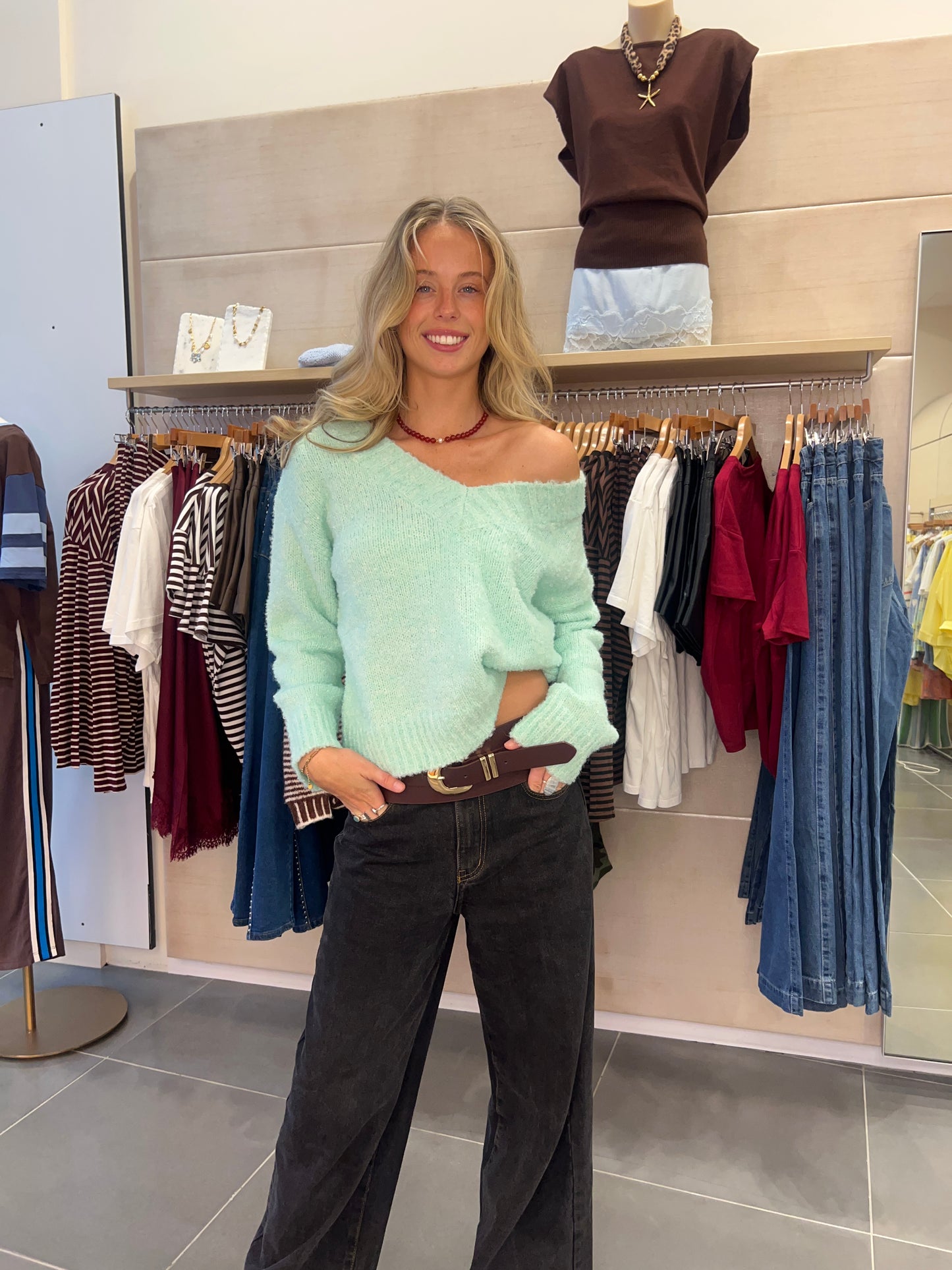 Oxford Jumper| Aqua