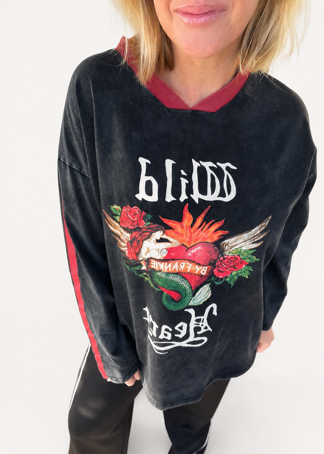 Wild Heart Tee Long Sleeve | Black