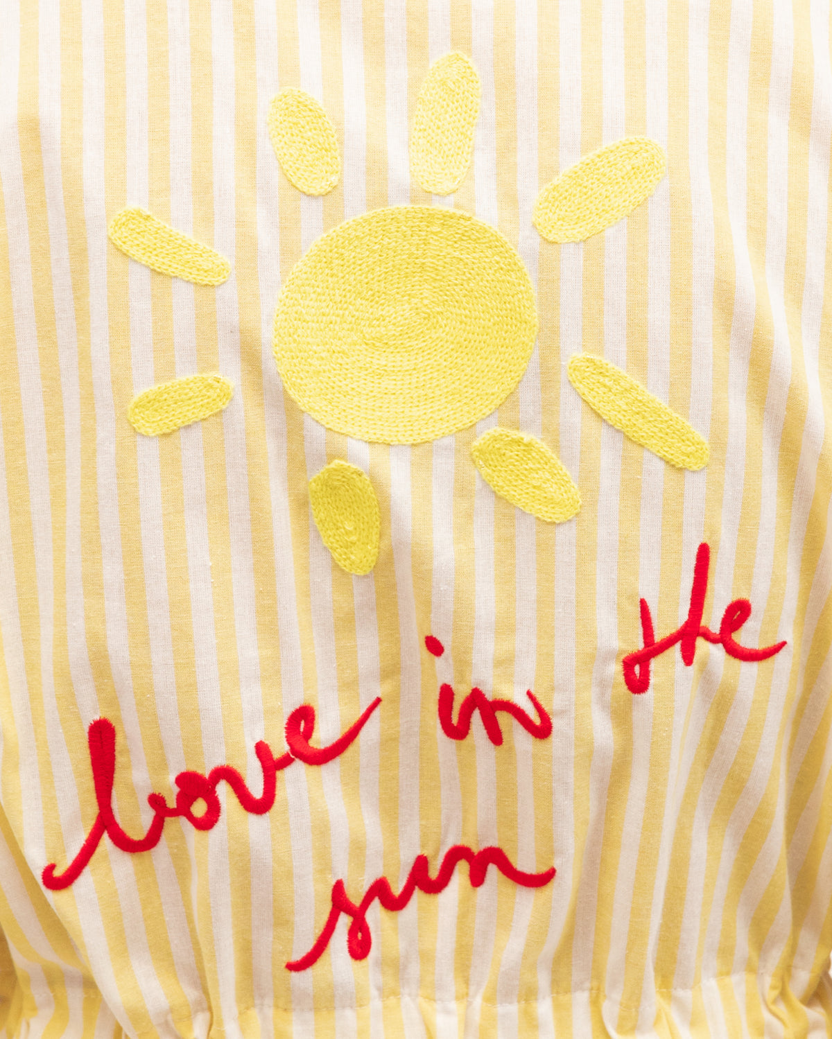 Clarice Sunshine Shirt Dress | Yellow & White Stripe