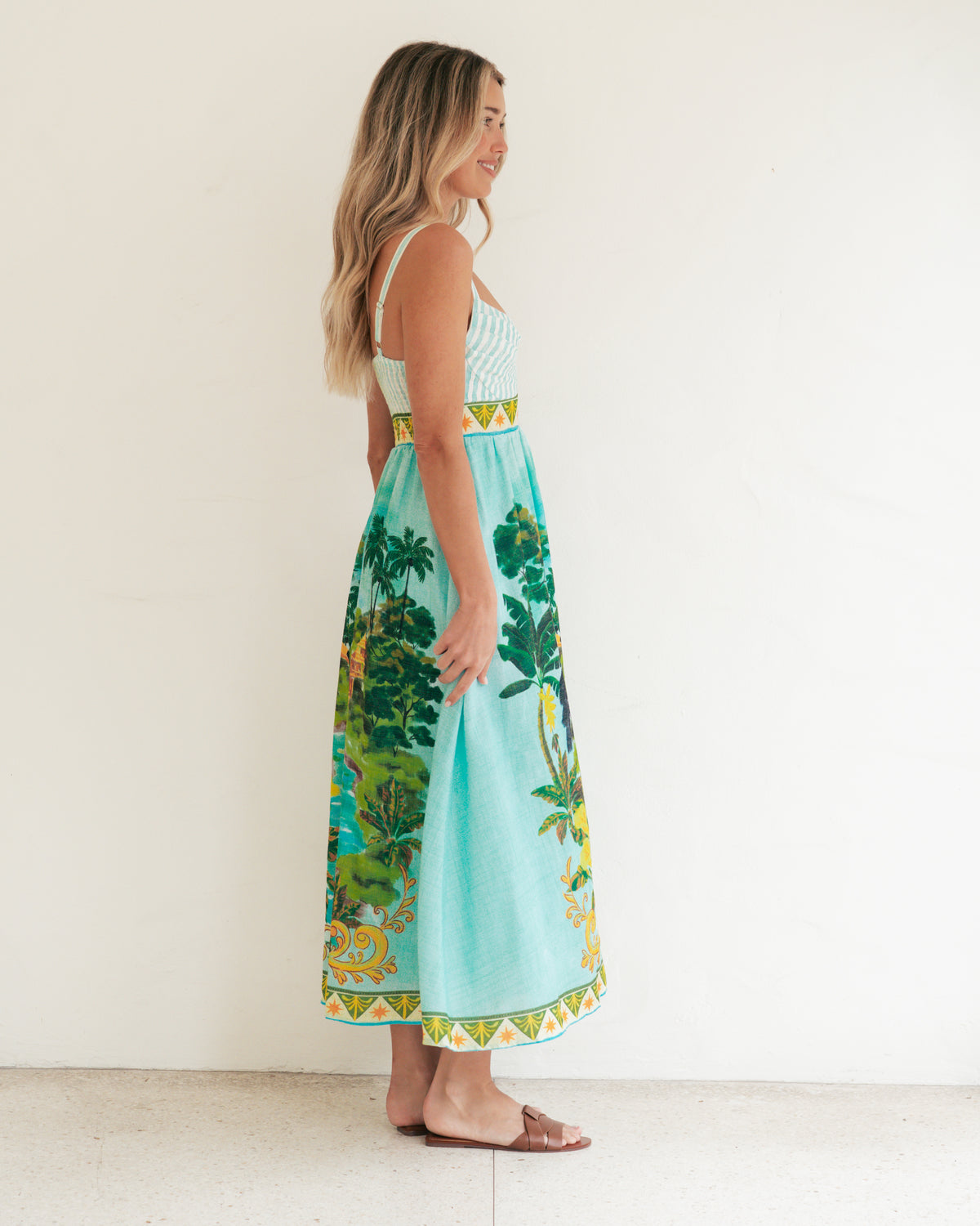 Tropical Oasis Midi Dress