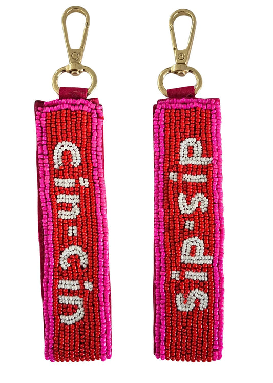 Cin Cin Sip Sip Keychain